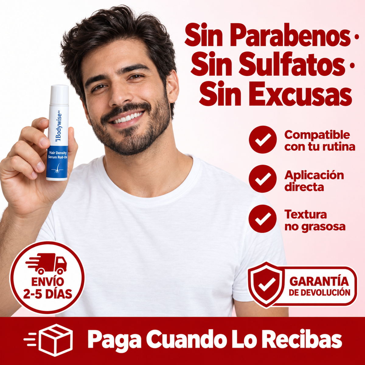 Sérum Capilar Roll-On | Cabello Más Denso Desde la Raíz