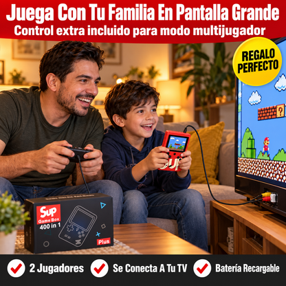 SupGame Box | Consola Retro Portátil con 400 Juegos Clásicos