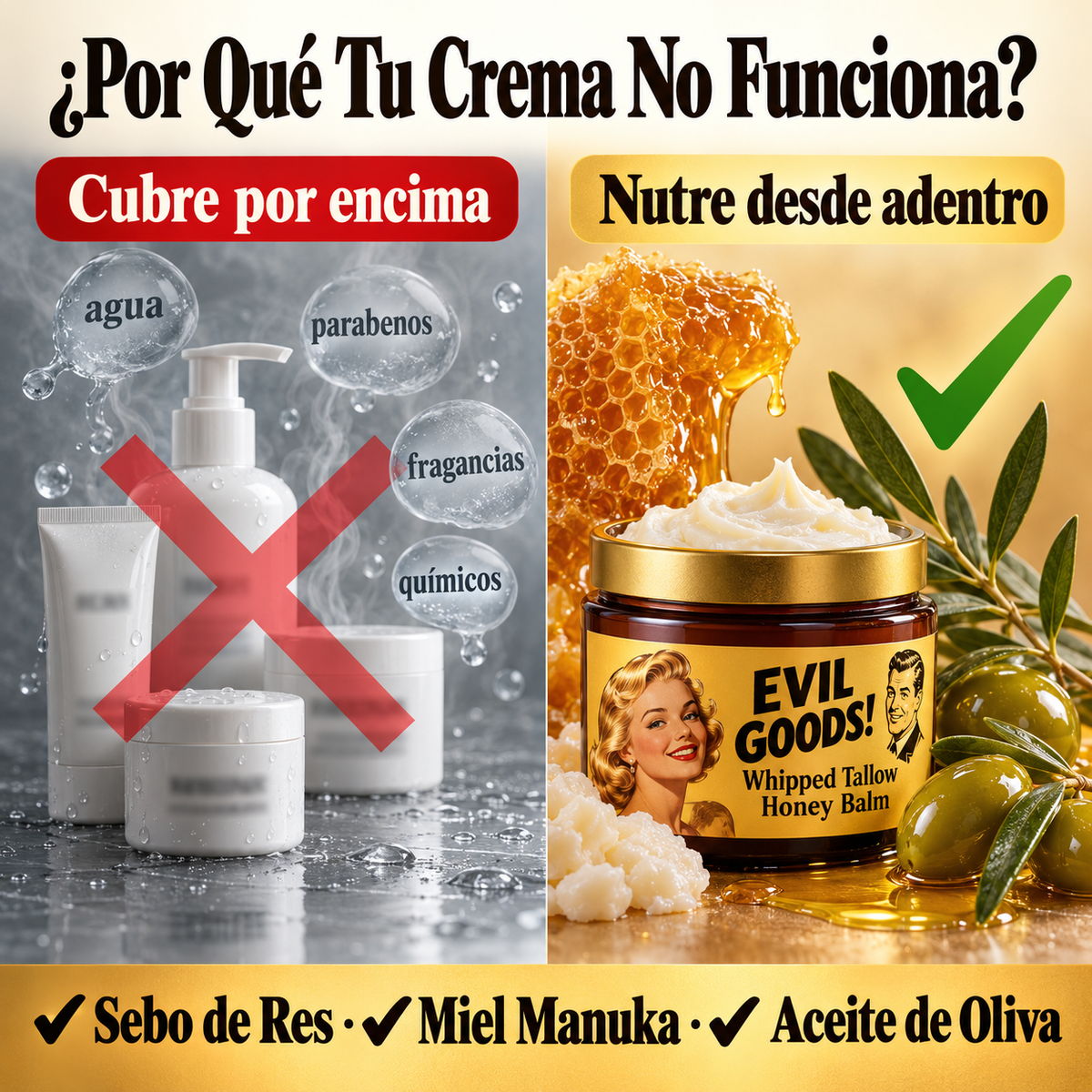 Bálsamo Tallow Glow™ | Hidratación Profunda Que Tu Piel Realmente Absorbe