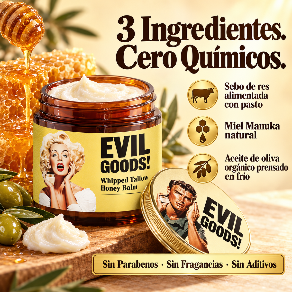 Bálsamo Tallow Glow™ | Hidratación Profunda Que Tu Piel Realmente Absorbe
